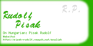 rudolf pisak business card